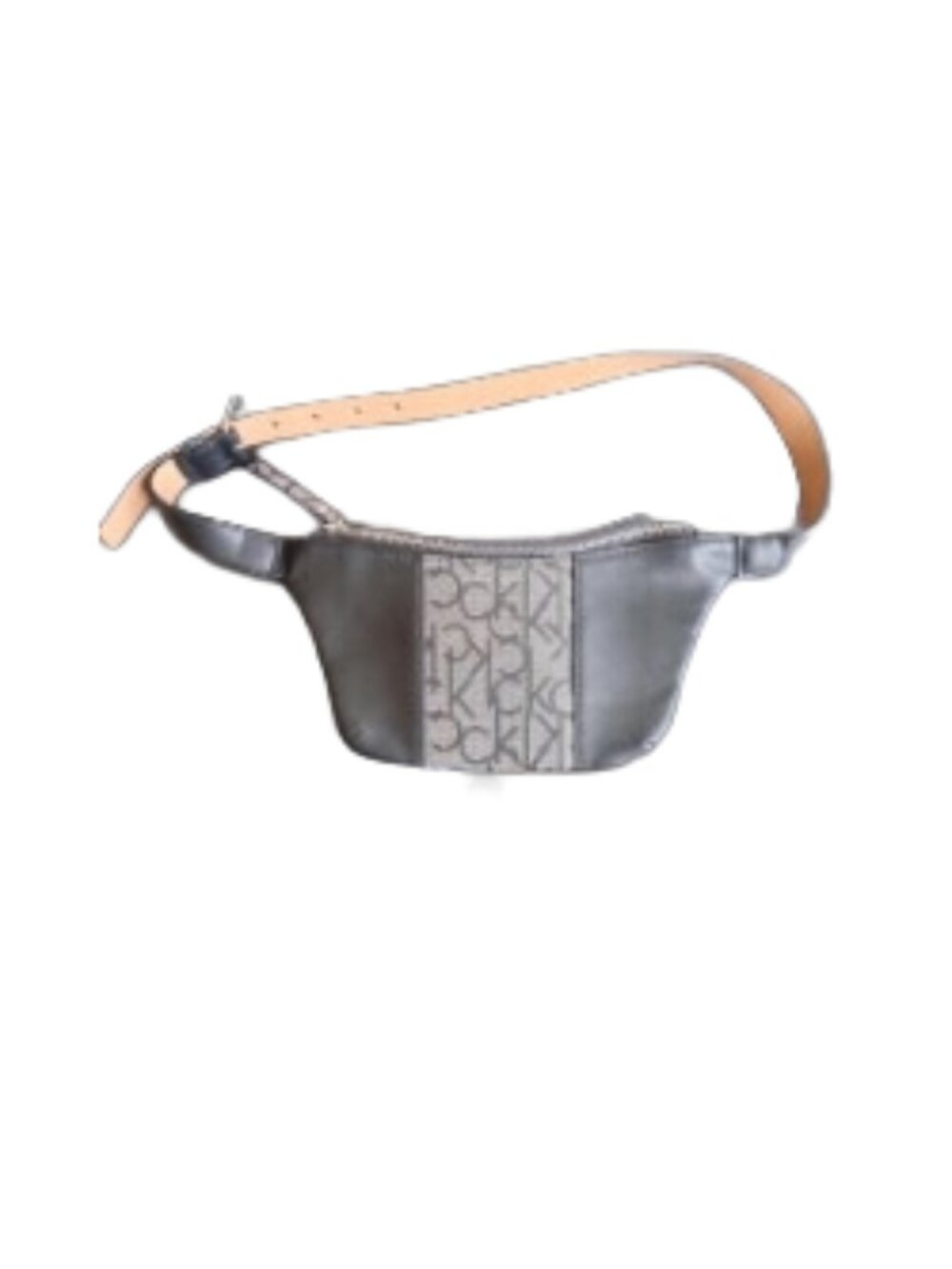 Calvin Klein Logo Belt Bag in Black and Tan